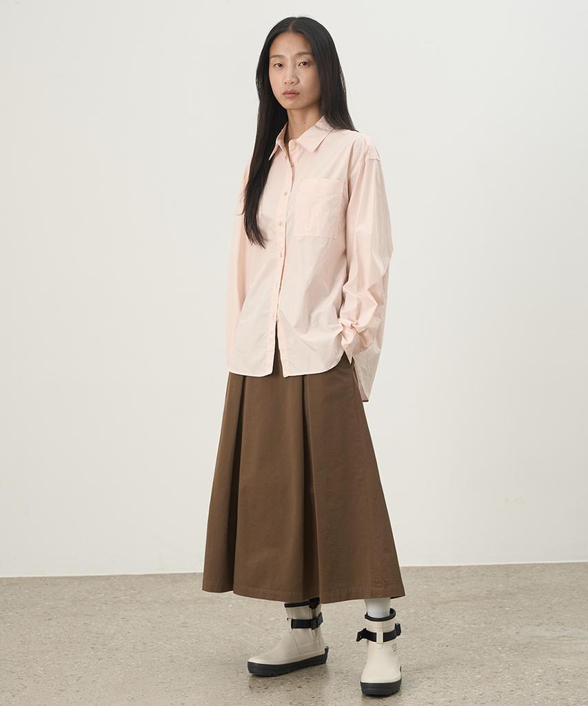 Leopeusaideuhwaiteulabel Ripple Skirt Sepia