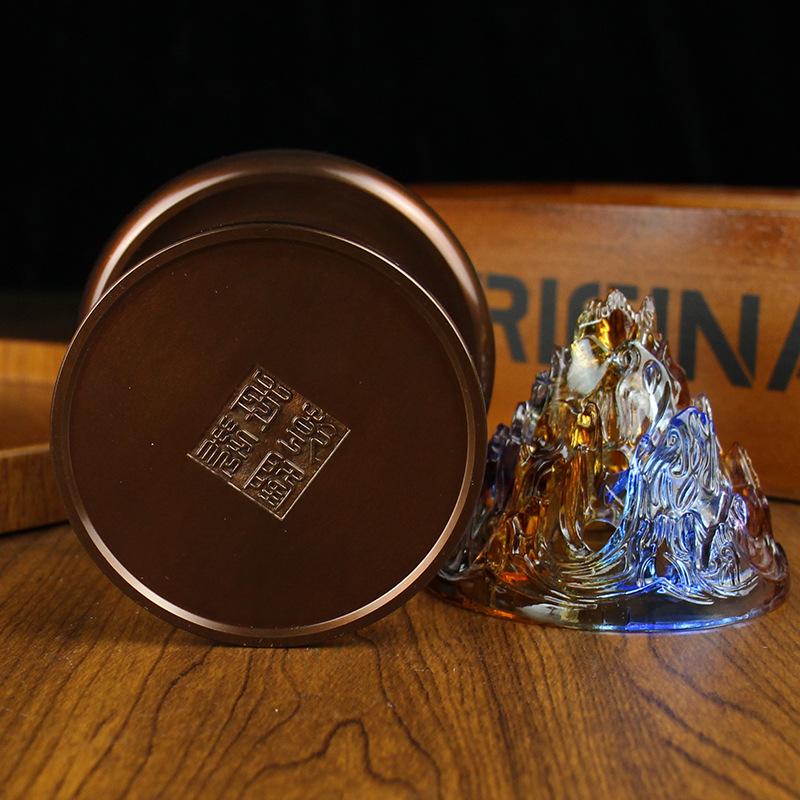 Messing Glas Boshan Räucherstäbchen Haus Arbeitszimmer Aromatherapie Brenner Metall Kupferware Reines Kupfer Ornament Handwerk Großhandel