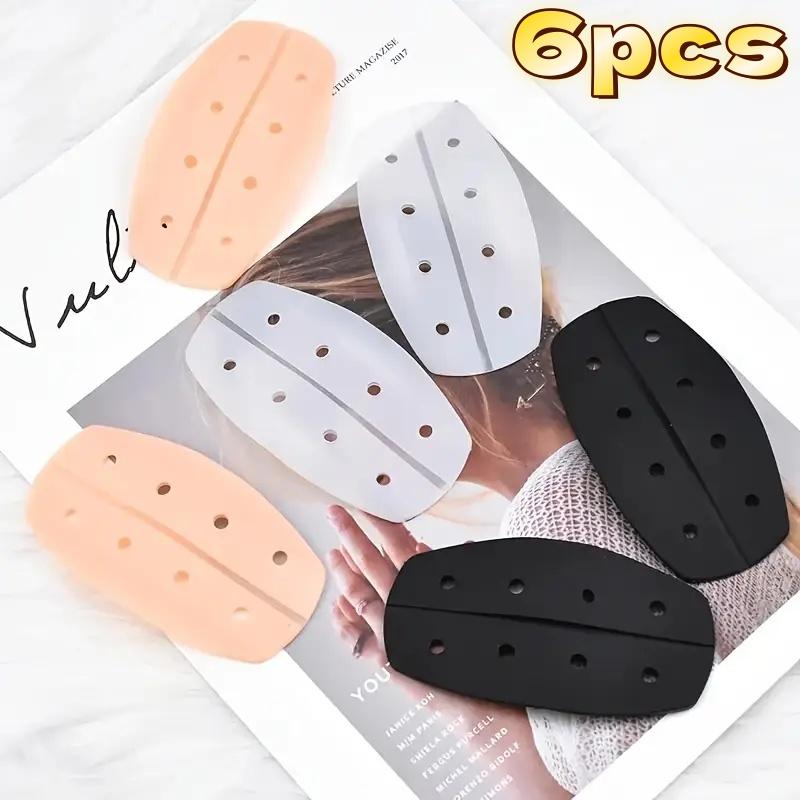 6pcs Silicone Shoulder Pads, Soft Non-Slip Bra Strap Cushions for Women's Lingerie