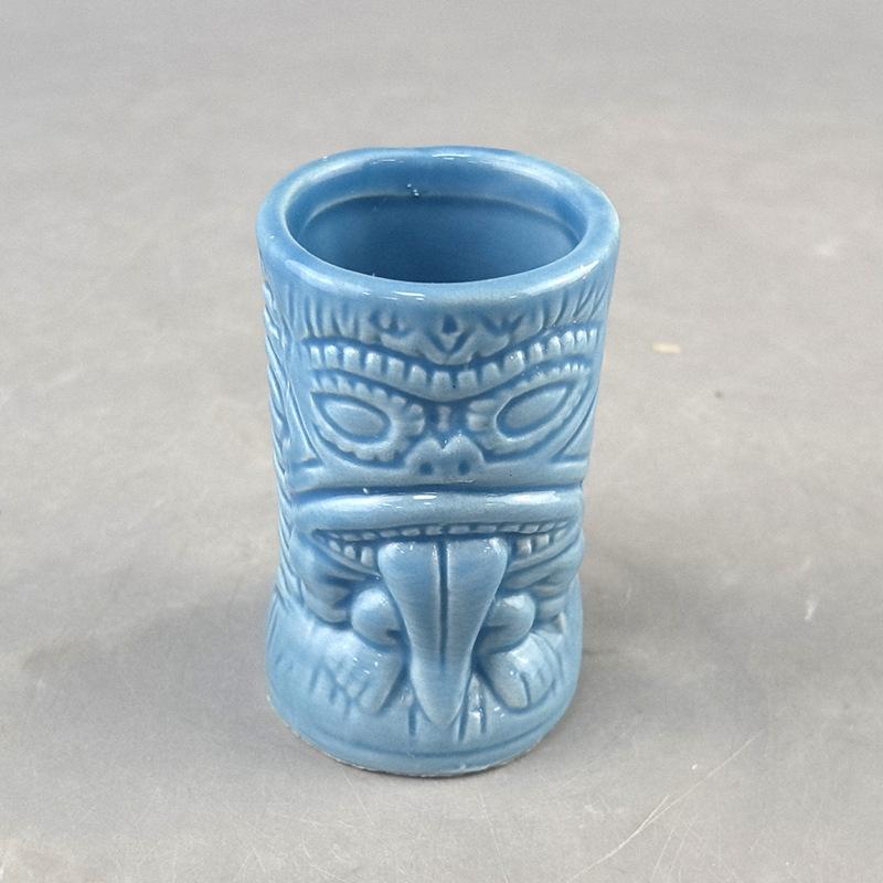 American Ceramic Relief Cup Hawaiian Cocktail Cup Grimace Cup Ceramic Tiki Cup Bar Tiki Cup