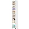 Folding bathroom storage cabinet 1/2/3/4/5/6 layers rack trolley kitchen bathroom locker children's toy folding cabinet narrow cabinet