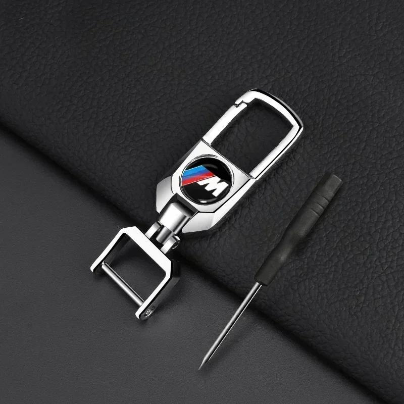 1Pcs Leather Key Chain Car Keyring Pendant Keychain Decor Styling For BMW E34 E36 E60 E90 E46 E39 E70 F10 F20 F30 X5 X6 X1 M3 M5 M6