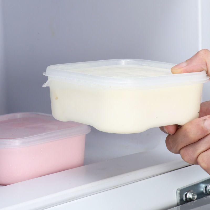 350/650 ml Eiscreme-Aufbewahrungsbehälter Wiederverwendbare Eiscremebox Behälter Form mit Deckel Küche Kühlschrank Aufbewahrung Zuhause