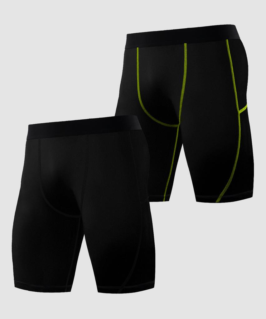 Armedes [2Pack] Functional Underlayer Baselayer Compression Techfit Shorts Ar-55 (7 Colors) (Type B)