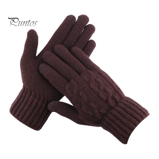 

1 пара зимних перчаток унисекс, на пять пальцев, толстые, сохраняющие тепло, для сенсорного экрана, противоскользящие, мягкие, устойчивые к холоду, высокоэластичные перчатки для езды на велосипеде