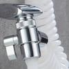 3-Way Faucet Diverter - Durable Zinc Alloy, Easy Flow Control, Standard Us Thread, Metal Construction - Premium Silvery Finish Stainless Steel Faucet