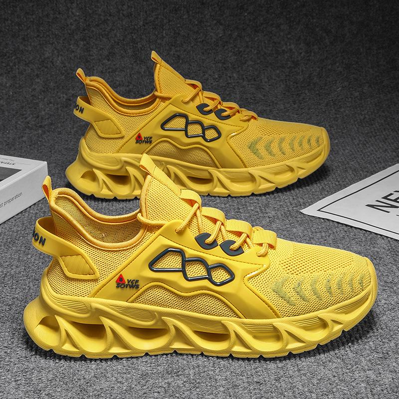 

Men S Shoes Summer Hollow Flying Woven Idle Mesh Shoes Casual Youth Running Mesh 46