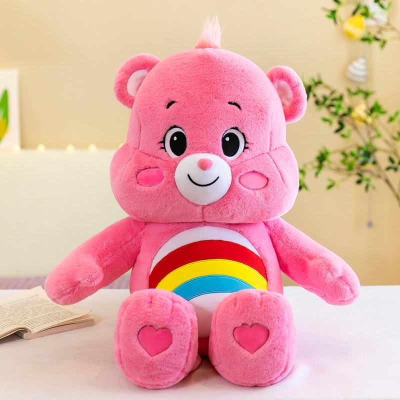 Creative Rainbow & Angry Bear Plush Toy - Cartoon Doll, Perfect Children's Birthday Gift