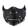 Meier New Arrival Carnival Party Leather Mask Stylish Zipper Punk Retro Men's Mask