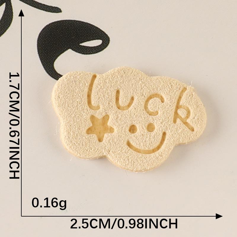 10Pcs/Bag Clothing Accessories Love Letter Leather Label Handbook Diy Embroidery Patch Printed Fabric Label Logo