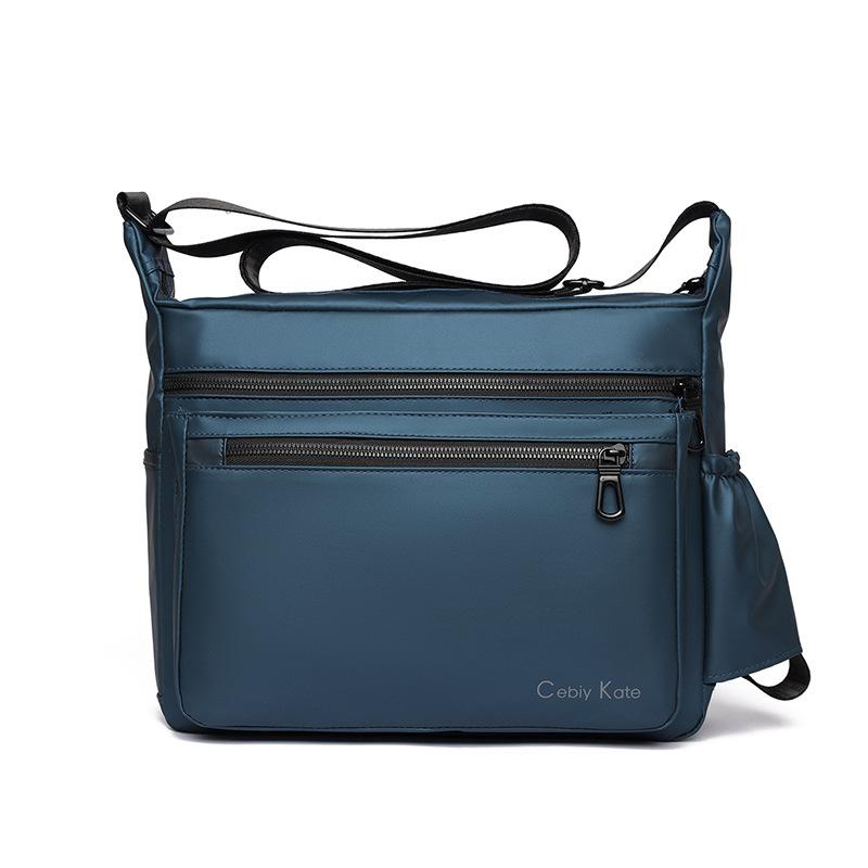 

Деловая мужская сумка сумка через плечо большой вместимости портфель многофункциональная сумка на плечо можно положить чайник для воды синий