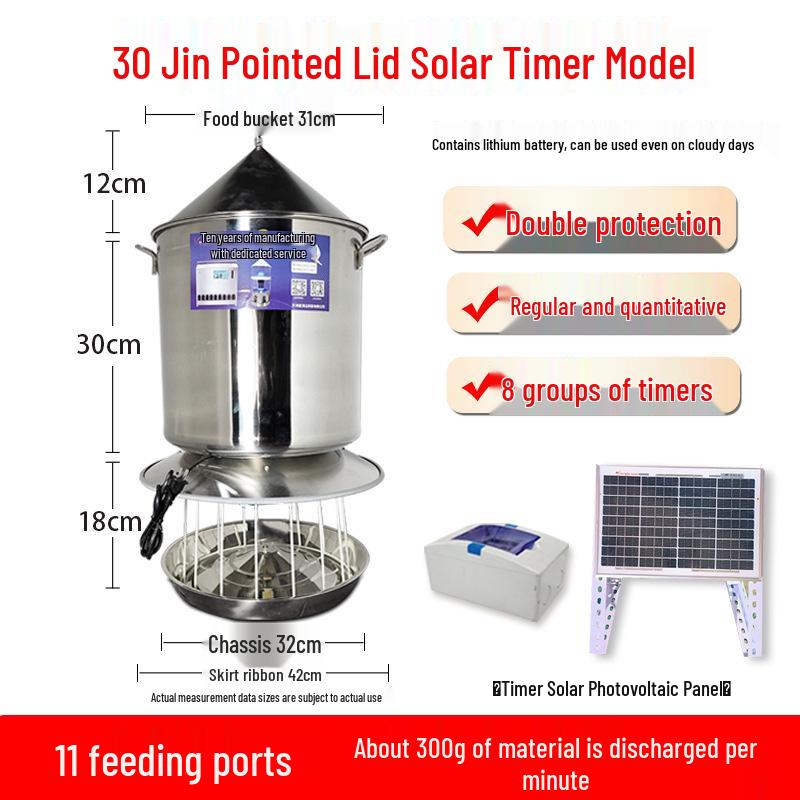 Automatic Poultry Feeder with Timer and Remote Control