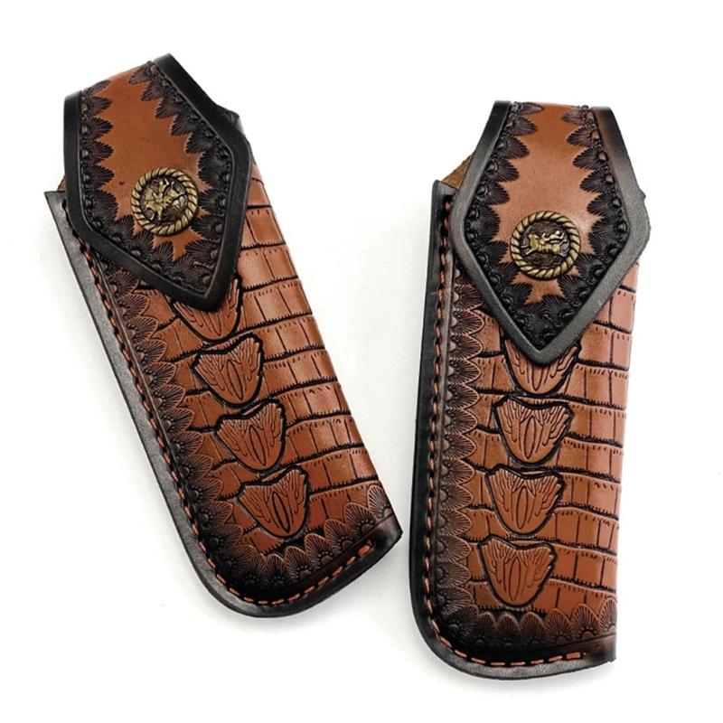 Premium Leder Cutter Scheide Cutter Halter Für Taschen Cutter mit Gürtelclip Design, Schützende Cutter Aufbewahrungslösung