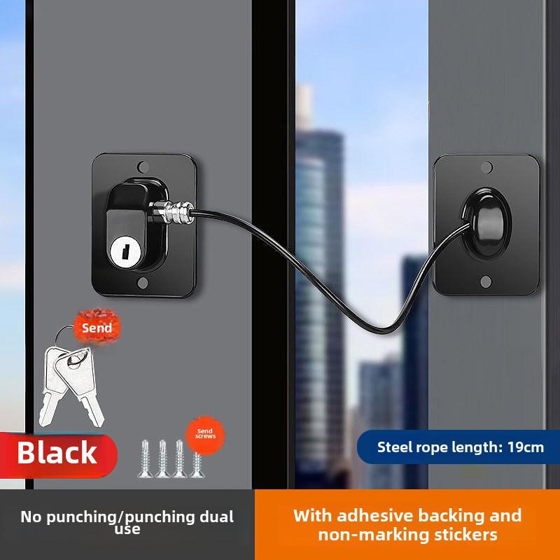 

Віконний замок з нержавіючої сталі без свердління, засувка для дитячої безпеки та захисту від крадіжок