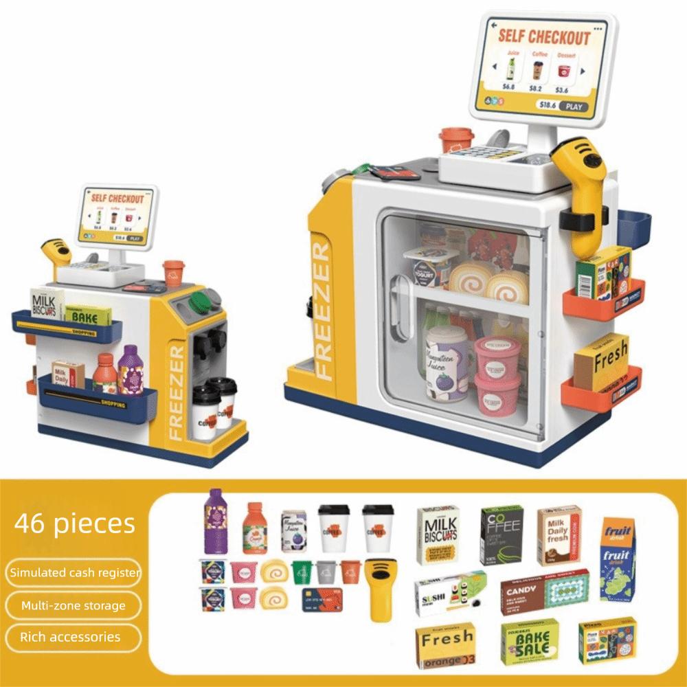 

Калькулятор Касовий апарат Іграшка Рольова гра Супермаркет Торговий автомат Дитячий Освітній жовтий