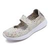Womens Flats Shoes Summer Sneakers Breath Woven Casual Loafers Soft Walking Shoes Women Tenis Big Size 35-42 Zapatos De Mujer