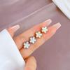 Shell Five-Leaf Flower Minimalist Stud Earrings Cold Men'S And Women'S Earrings Personality Temperament Banquet Earrings
