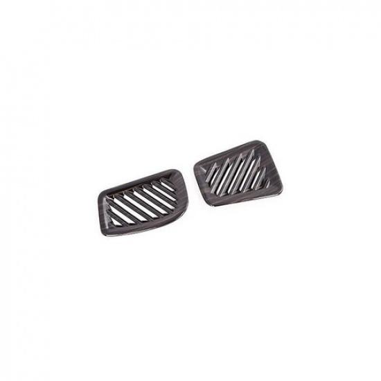 Dashboard L&R Air Outlet Vent Trim 2* For Toyota Highlander 2020-2022 Black Wood