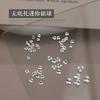 10Pz Brillanti Mini 2mm-6mm Bianchi Trasparenti Traslucidi Diamanti Pelo Nail Art Strass Decorazioni Gioielli Manicure Ornamenti
