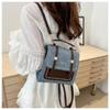 New academic style retro largecapacity commuting and leisure diagonal span portable shoulder backpack