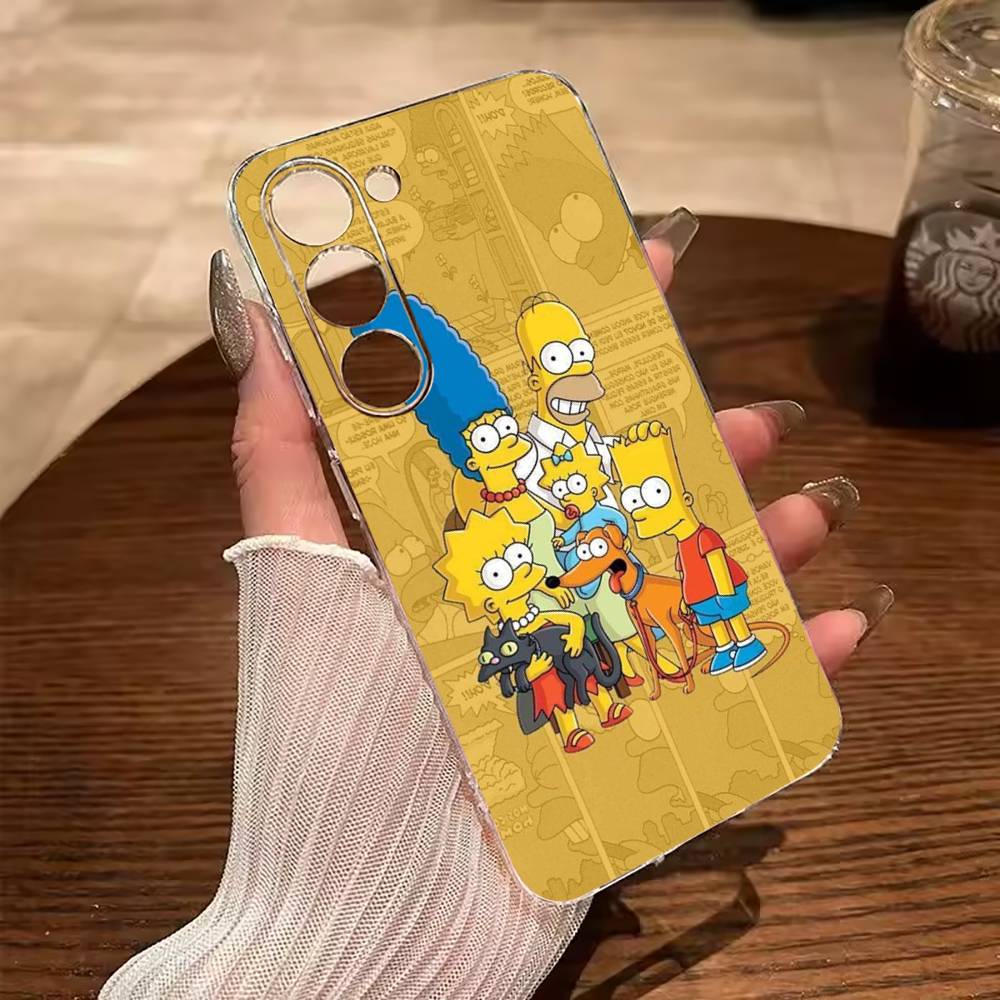 Simpsons-Funny Cartoon Phone Case For Samsung Galaxy A71,A70,A52,A51,A40,A30 Transparent Cover