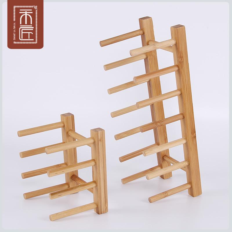 Bamboo Kitchen Storage Rack for Dishes, Cups, Plates, Cutting Boards, CDs, and More