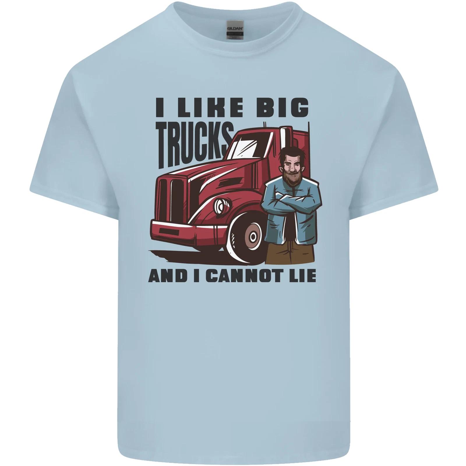 Lorry Driver I Like Big Trucks I Cannot Lie Trucker Kids T-Shirt Childrens 4XL