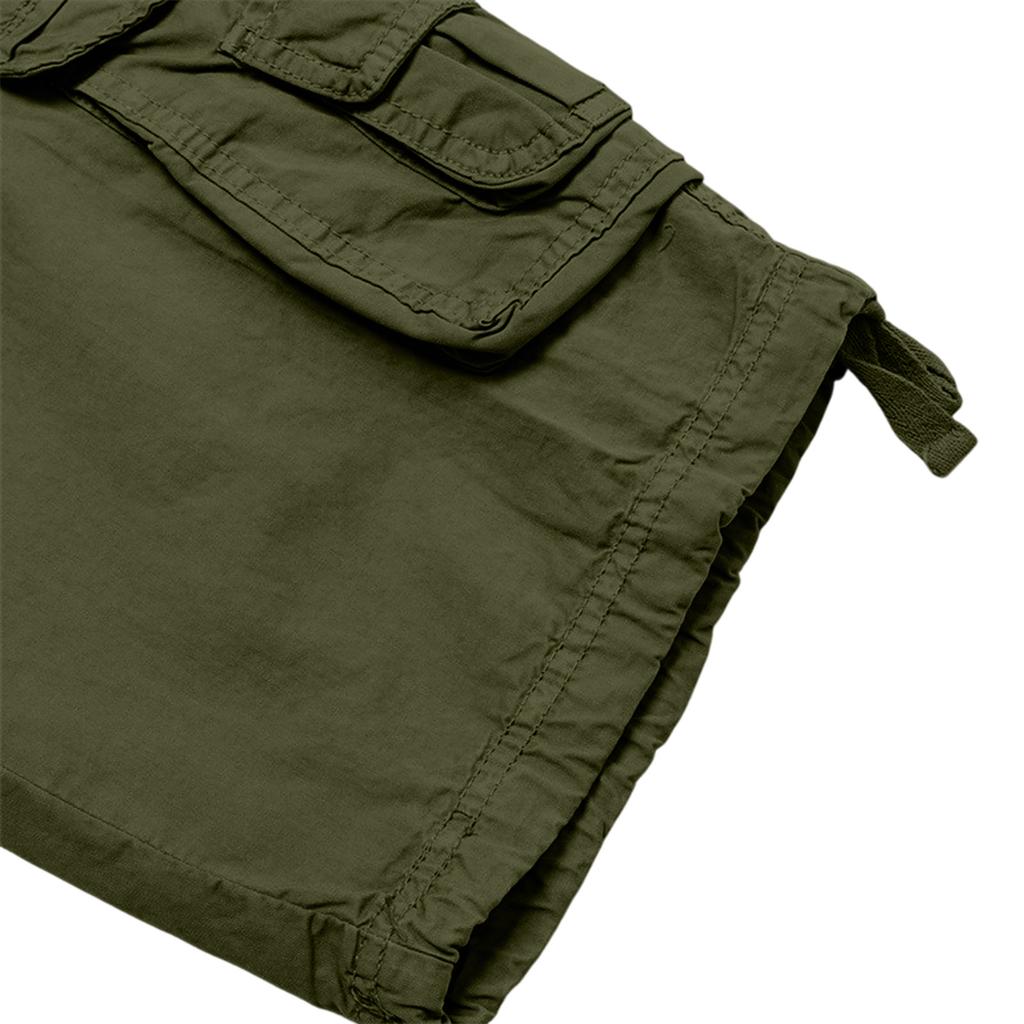 Herr Casual Bomull Cargo Shorts Flerfickiga Knälånga Avslappnad Passform Utomhus Utan Bälte