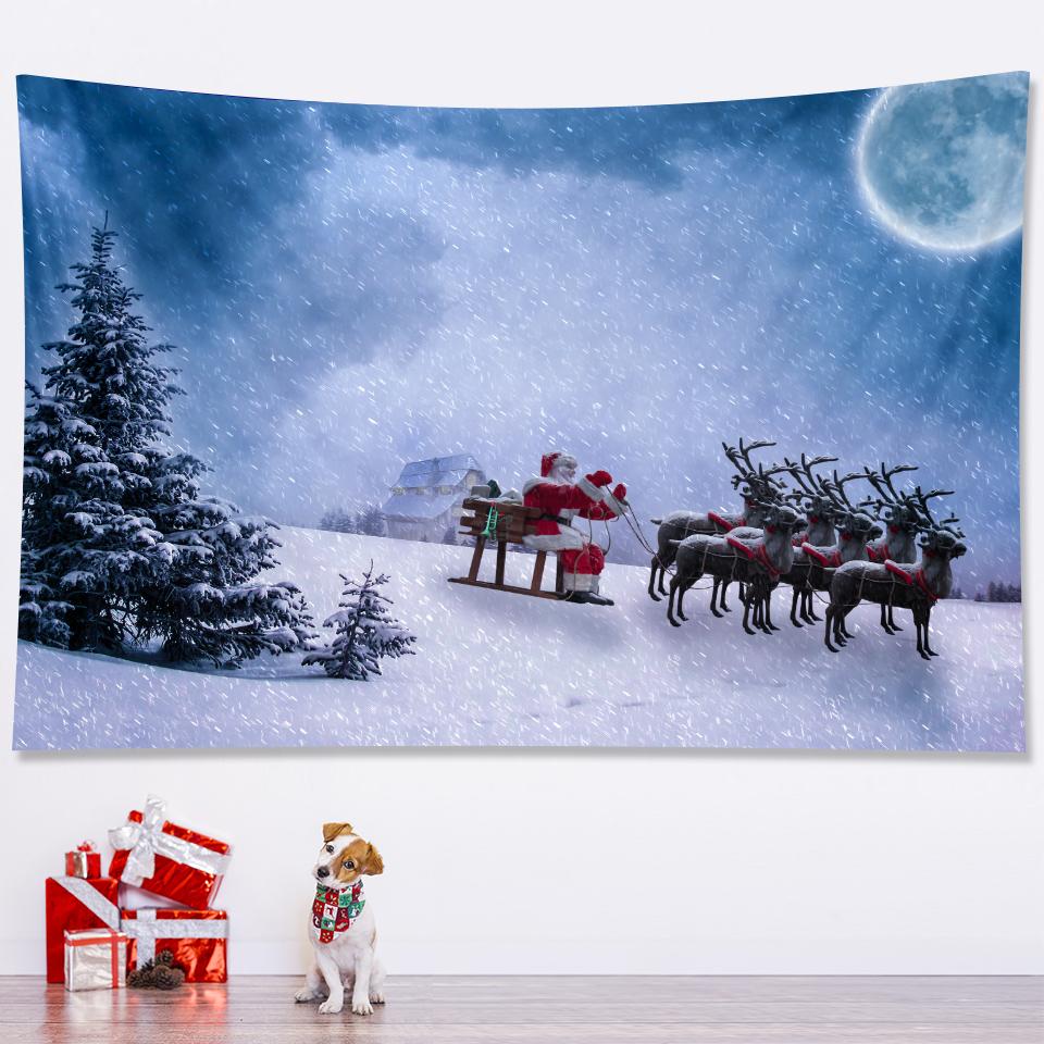 New Year Christmas Tree Tapestry Bedroom Home Decoration Tapestry Mattress Living Room Bohemian