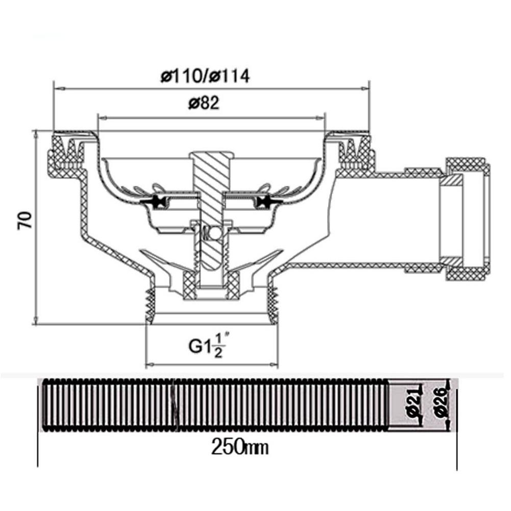Kitchen Installation Stainless Steel Sink Overflow Kit Easy Install Sink Drain Kit Cleaner Flexible Drainage Solution