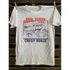 Tricou Punk Rock Retro anii '80 pentru Bărbați - Cu un Design Crazy Horse Inspirat de Neil Young și Artwork de Album, Tricou Muzical Vintage Confortabil pentru