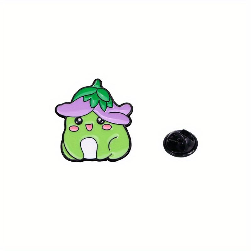 Cute Frog Enamel Pin Set - Adorable Animal Brooches for Clothing & Bags, Perfect Gift for Friends