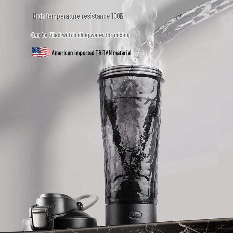 Rechargeable Electric Shaker Cup with Automatic Mixing for Coffee and Milk Powder