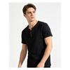 Men's Plus Size Henley Shirt (Up To 8XL) - 95% Cotton Short Sleeve Casual T-Shirt with Button Placket - Big and Tall Summer Top