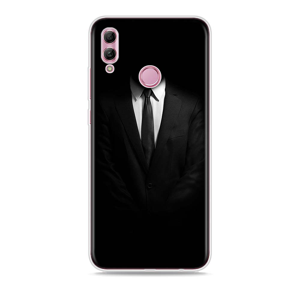 Herren Anzug Hemd Krawatte Silikonhülle Für Honor 30 30S 30i 9 10 9A 9C 9S 9N 10i 10X 9X Lite Pro 5G Handyhülle