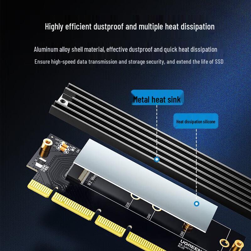 Ugreen PCI-E To M.2 NVMe SSD Expansion Adapter Card
