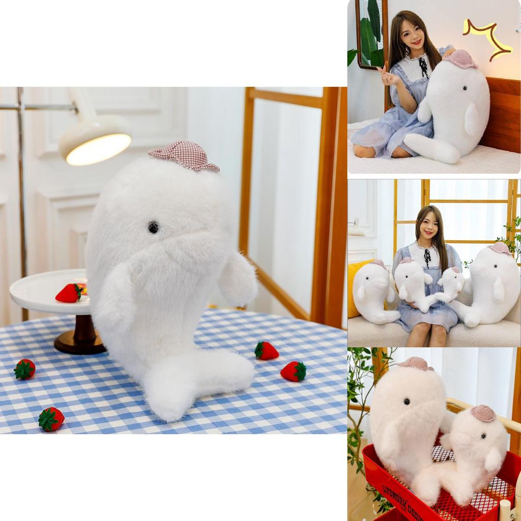 Entzückendes Sommer-Delfin-Stofftier Perfekt Für Kinder Weiche Kuschelpuppe Für Geschenke