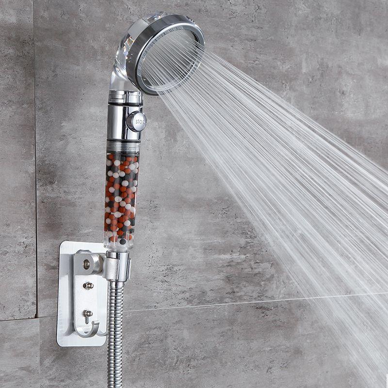 Spa Shower Head 3 Mode Button High Pressure Filter Balls Water Saving