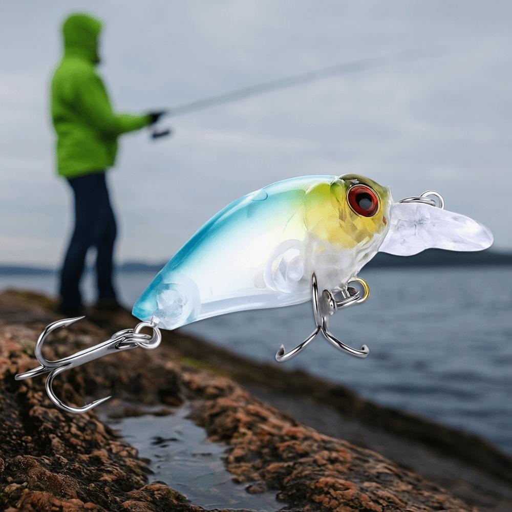 8Pcs/Box Mini Size Artificial Bait Floating Topwater Fishing Bait Fishing Lure  Searching Lure