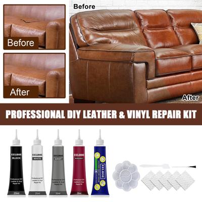 Faux Leather Repair Gel Set Good Color Match Easy To Use Color Matching