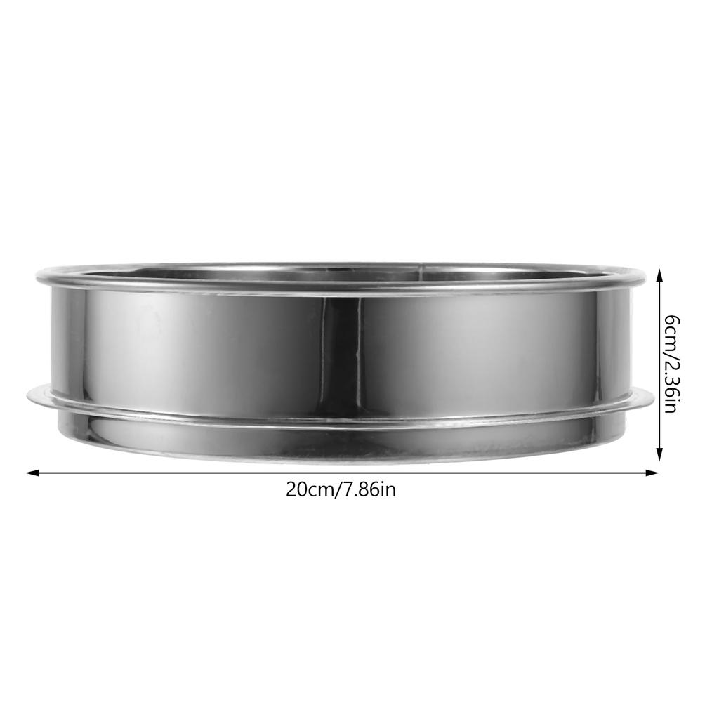 1PC Stainless Steel Herbal Extractor Stackable Sifter Shaker (20cm Diameter) Herbal Extractor Metal Herbal Extractor