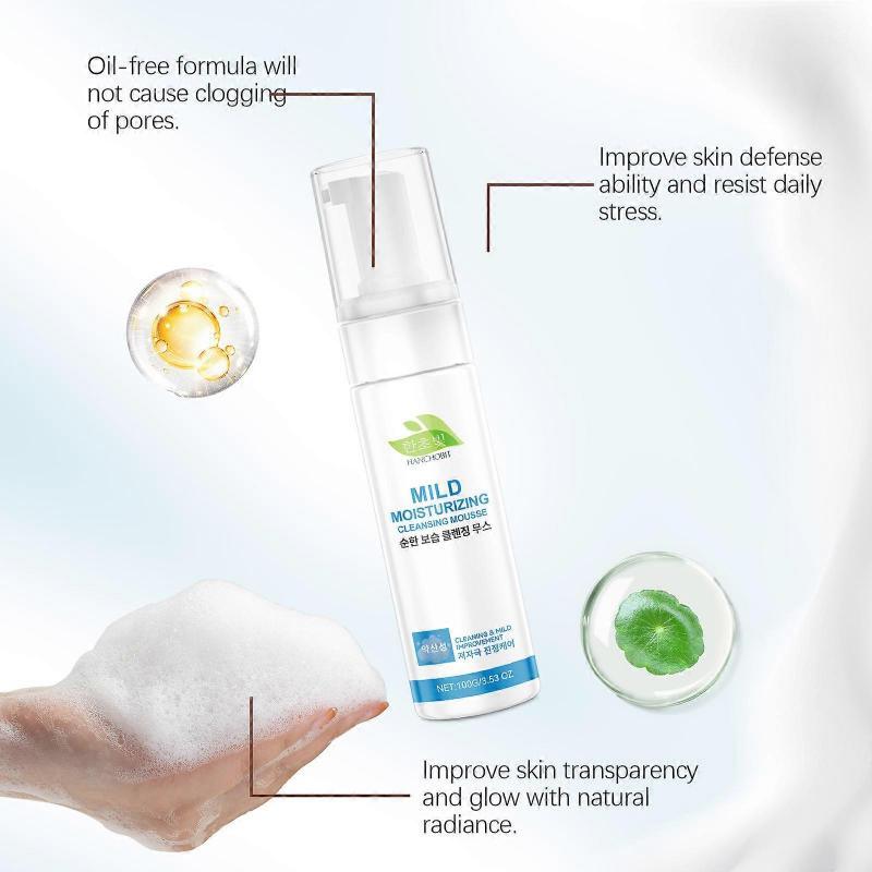 Gentle Moisturizing Facial Cleansing Mousse Deep Cleansing Daily Care Smooth Skin Care