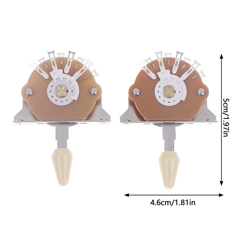 1 szt. 3-pozycyjny 5-pozycyjny przełącznik do gitary elektrycznej Metalowe plastikowe końcówki Przełącznik ze śrubami Selektor przetworników Akcesoria do gitary elektrycznej