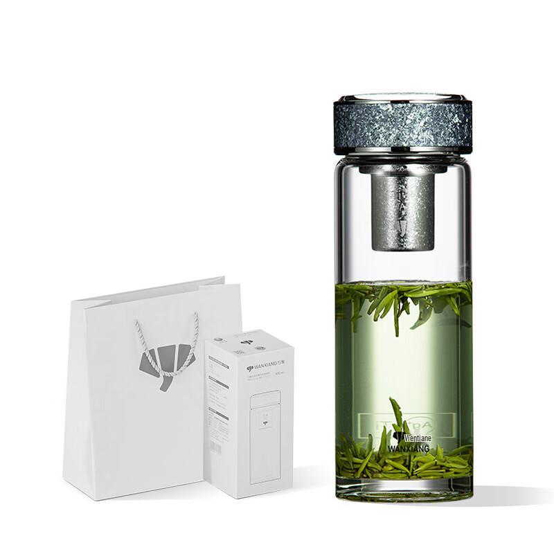 

Wanshang Titanium Silver Antibacterial Glass Tea Infuser Bottle