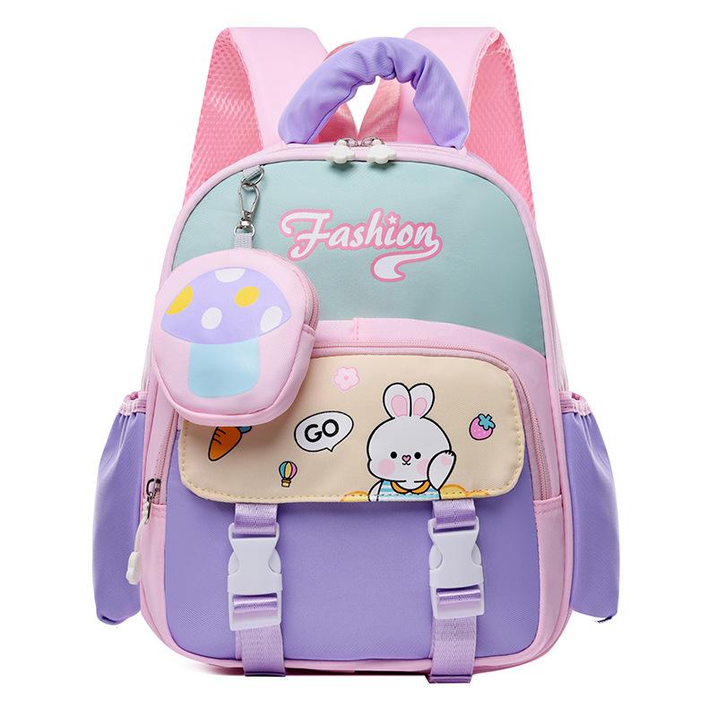 New spine protection, light weight reduction, kindergarten schoolbag, cute backpack, boys and girls children's backpack