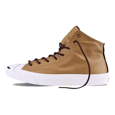 Jack Purcell Open Smile Trendige Leder High Top Canvas Schuhe Unisex Sneaker Tan 149938C