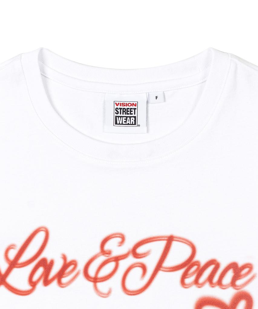 VISION STREETWEAR Vsw Blurry Love & Peace Ws T-Shirts White