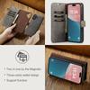 DG.MING for iPhone 16 Case Detachable Split Leather Phone Cover