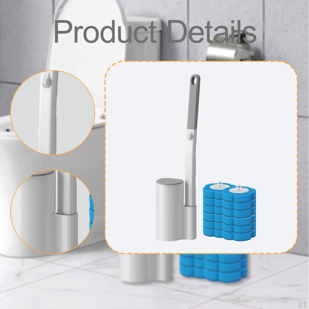 Disposables Toilet Brush Set Bathroom Maintenance Efficient Supplies Bowl Cleaning