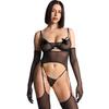 2025 Cross-border Mesh Breathable Stockings & Ultra-thin Lingerie Set